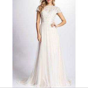 TI ADORA by ALLISON WEBB Ivory Lace Bridal Gown 14